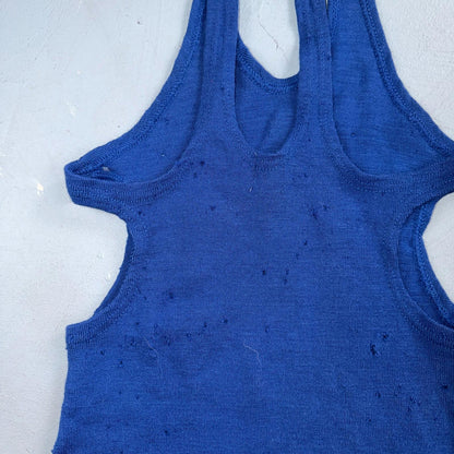 VTG Women's 20s Blue Wool Swimming Suit 920s Swimsuit JC Penneys 1920s Art Deco