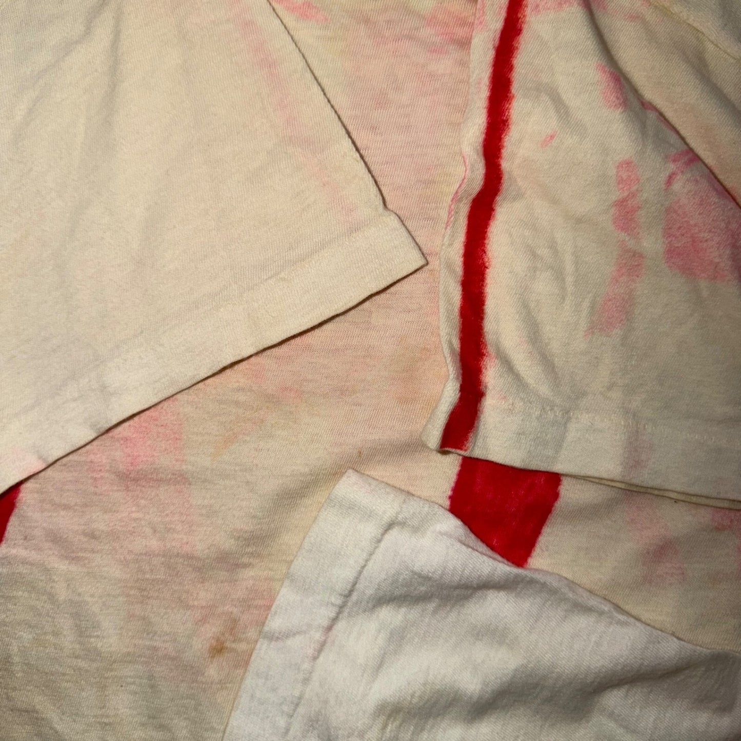 VTG 60s Handmade P Phillies 47 Baseball T Shirt DIY Painted Ringer Rockabilly