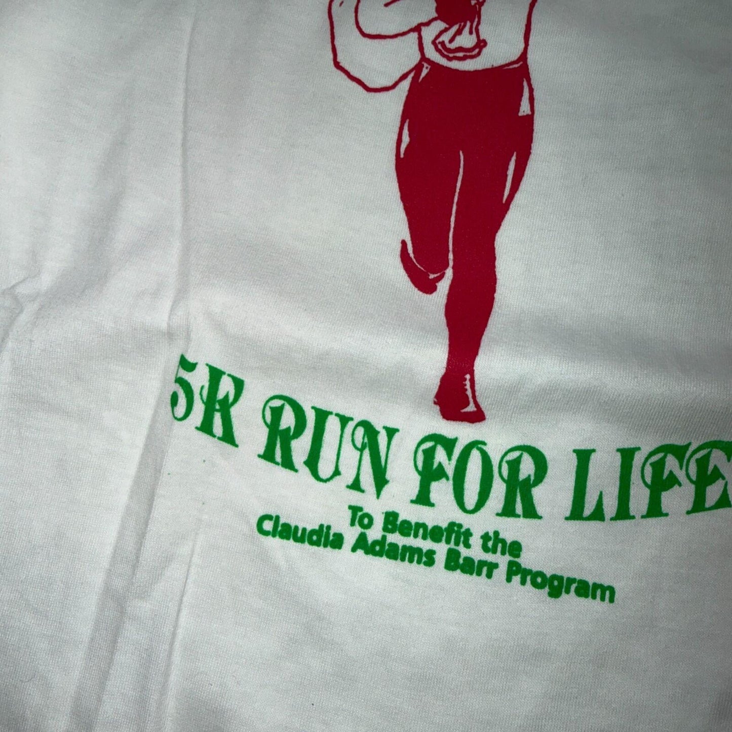 Jolly Jogger Running Hanes 80s VTG T Shirt Dana Farber Santa Fit Pre 5K 1980s