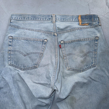 Levis 501 Vintage 80s Redline Selvedge USA XX Jeans Light Wash 38x40 Act 36x36