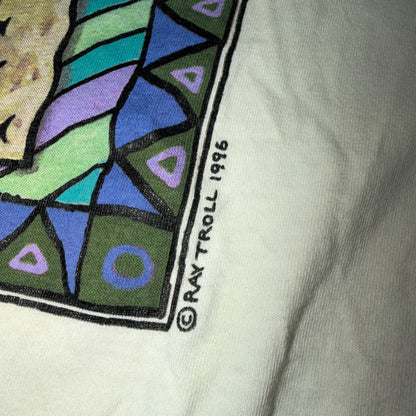 Ray Troll 1996 VTG T Shirt Oh Chum All Ye Faith Fishing Fish Bait Rare Oneita
