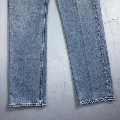 Levis 501 Vintage 90s USA XX Straight Leg Jeans Blue Light Wash 33x34 Act 31x33