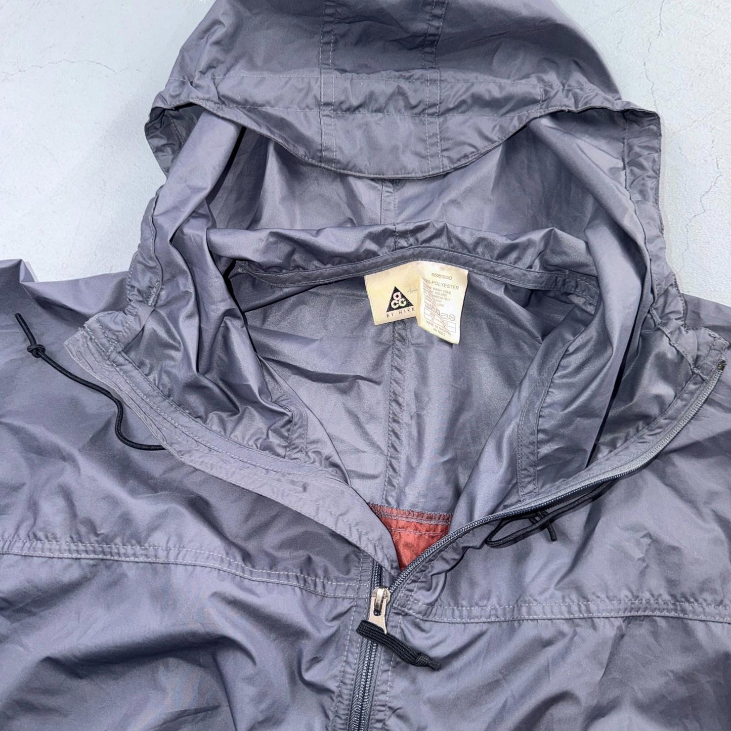 Nike ACG Half-Zip Anorak Jacket Mens M Gray Windbreaker Hiking Outdoor VTG 90s