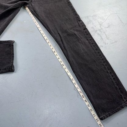 Levis 501 Vintage 90s USA XX Straight Leg Jeans Black Med Wash 34x34 Act 31x33