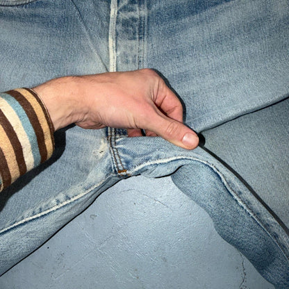 Levis 501 Vintage 80s Redline Selvedge USA XX Jeans Light Wash 36x38 Act 33x33