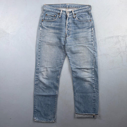 Levis 501 Vintage 80s Redline Selvedge USA XX Jeans Light Wash 30x31 Act 29x27