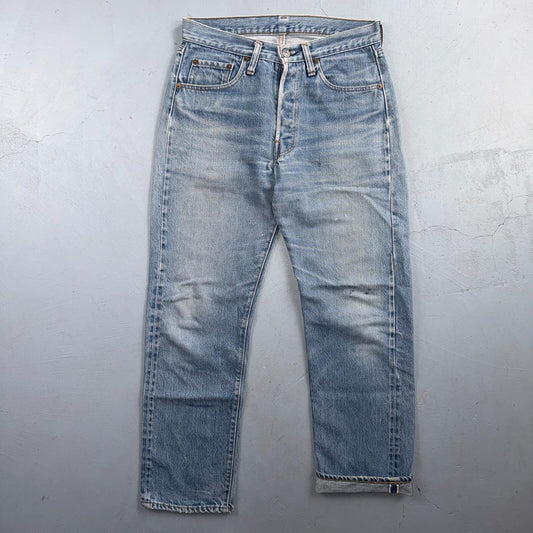 Levis 501 Vintage 80s Redline Selvedge USA XX Jeans Light Wash 30x31 Act 29x27