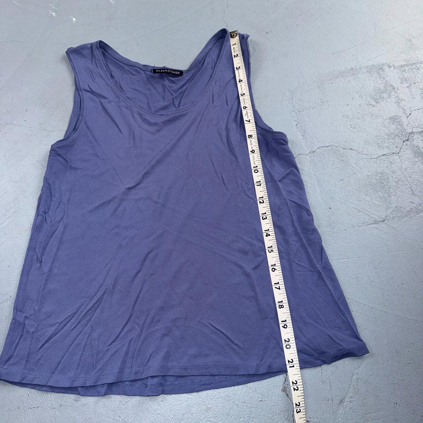 Eileen Fisher Woman Tank Top XS Purple Sleeveless Knit Camisole Soft Cute