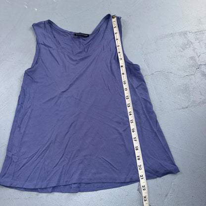 Eileen Fisher Woman Tank Top XS Purple Sleeveless Knit Camisole Soft Cute