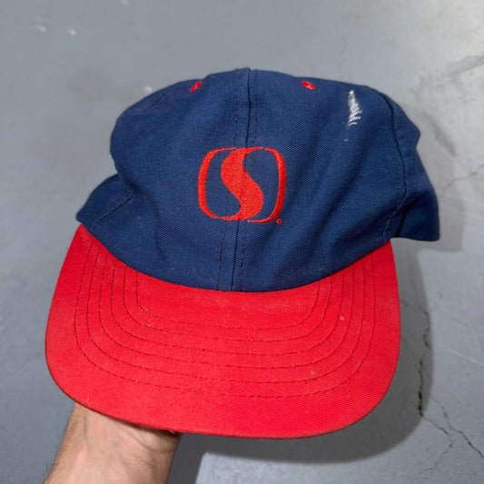 VTG Safeway USA Hat Baseball Cap Snapback Mulitcolor Blue Red Sports Worker 90s