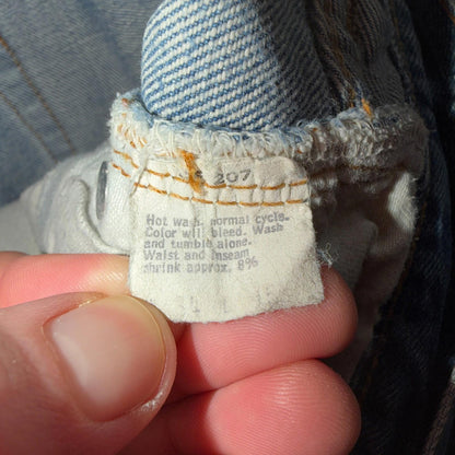 Levis 501 Vintage 80s Redline Selvedge USA XX Jeans Light Wash 34x36 Act 32x31