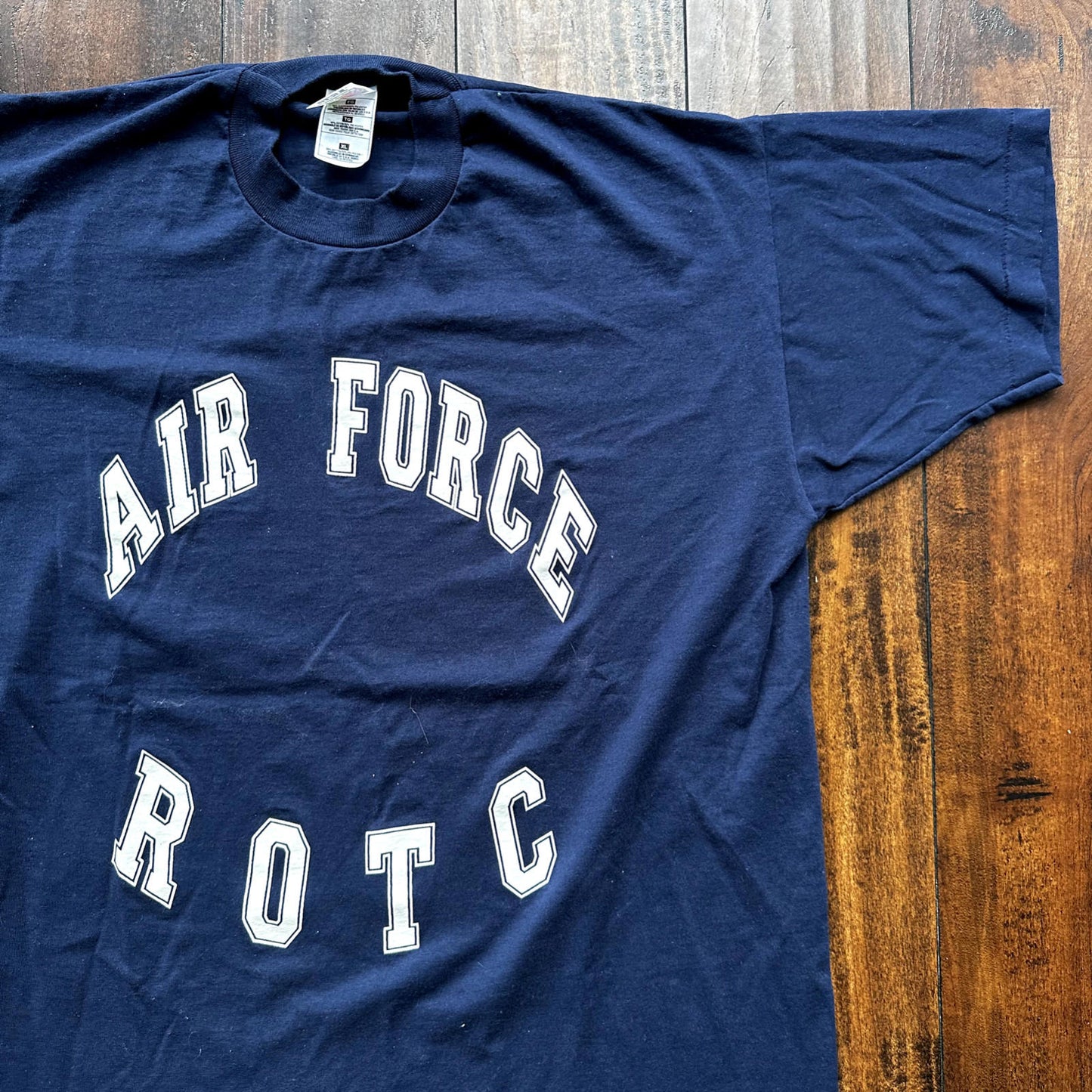 USA Air Force Vintage T Shirt ROTC Training USMC Army Basic 90s Single Stitch