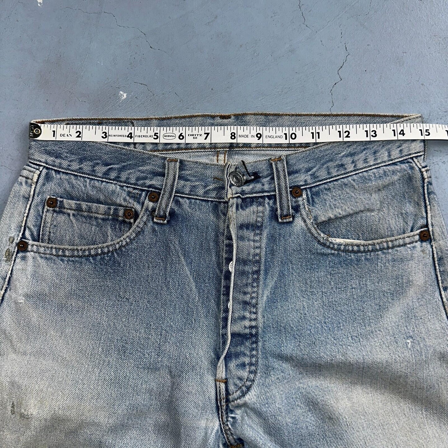Levis 501 Vintage 80s Redline Selvedge USA XX Jeans Light Wash 1980s Act 30x26
