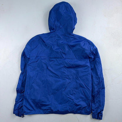 Polo Ralph Lauren Jacket Mens M Blue Full Zip Hooded Windbreaker Preppy Logo
