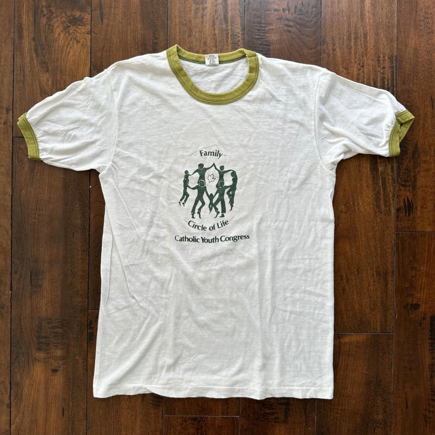 Catholic Congress Youth Love Jesus Vintage T Shirt 70s Hanes Family Bible Equal