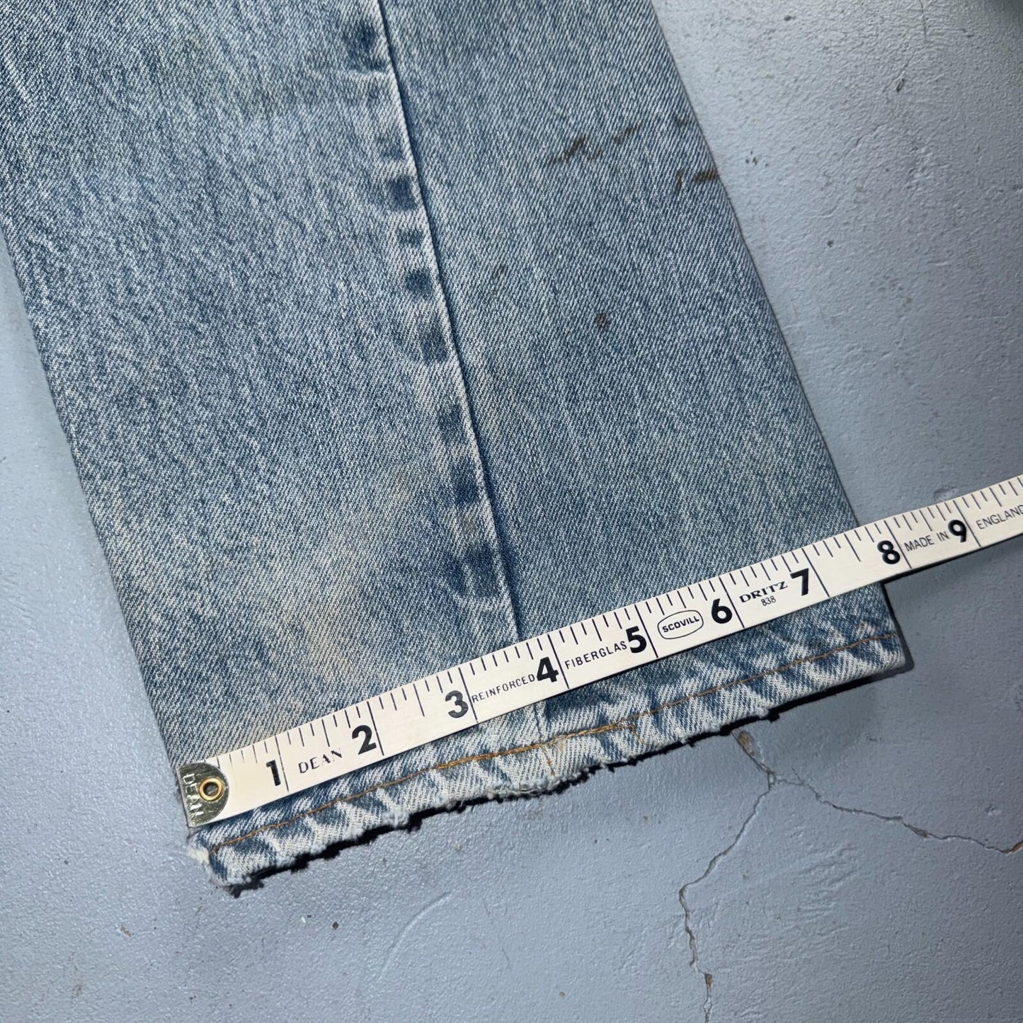 Levis 501 Vintage 80s Redline Selvedge USA XX Jeans Light Wash 31x36 Act 28x30