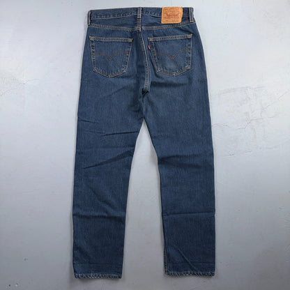 Levis 501 Vintage 90s USA XX Straight Leg Jeans Blue Med Wash 33x32 Act 33x31