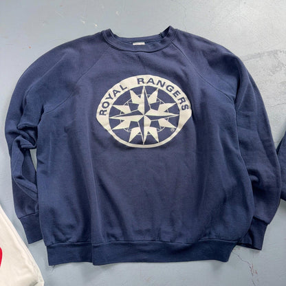 VTG 80s 90s Royal Rangers Church Ministry T Shirt Crewneck Bundle of 4 Lot