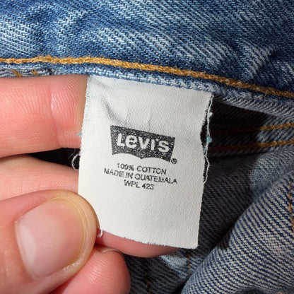 Levis 501 Vintage Y2K 90s XX Straight Leg Jeans Blue Light Wash 34x34 Act 31x30
