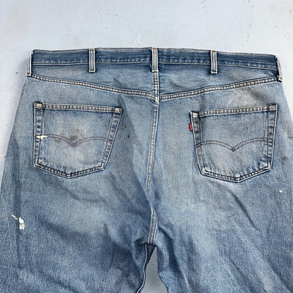 Levis 501 Vintage 80s Redline Selvedge USA XX Jeans Light Wash 48x30 Act 44x26