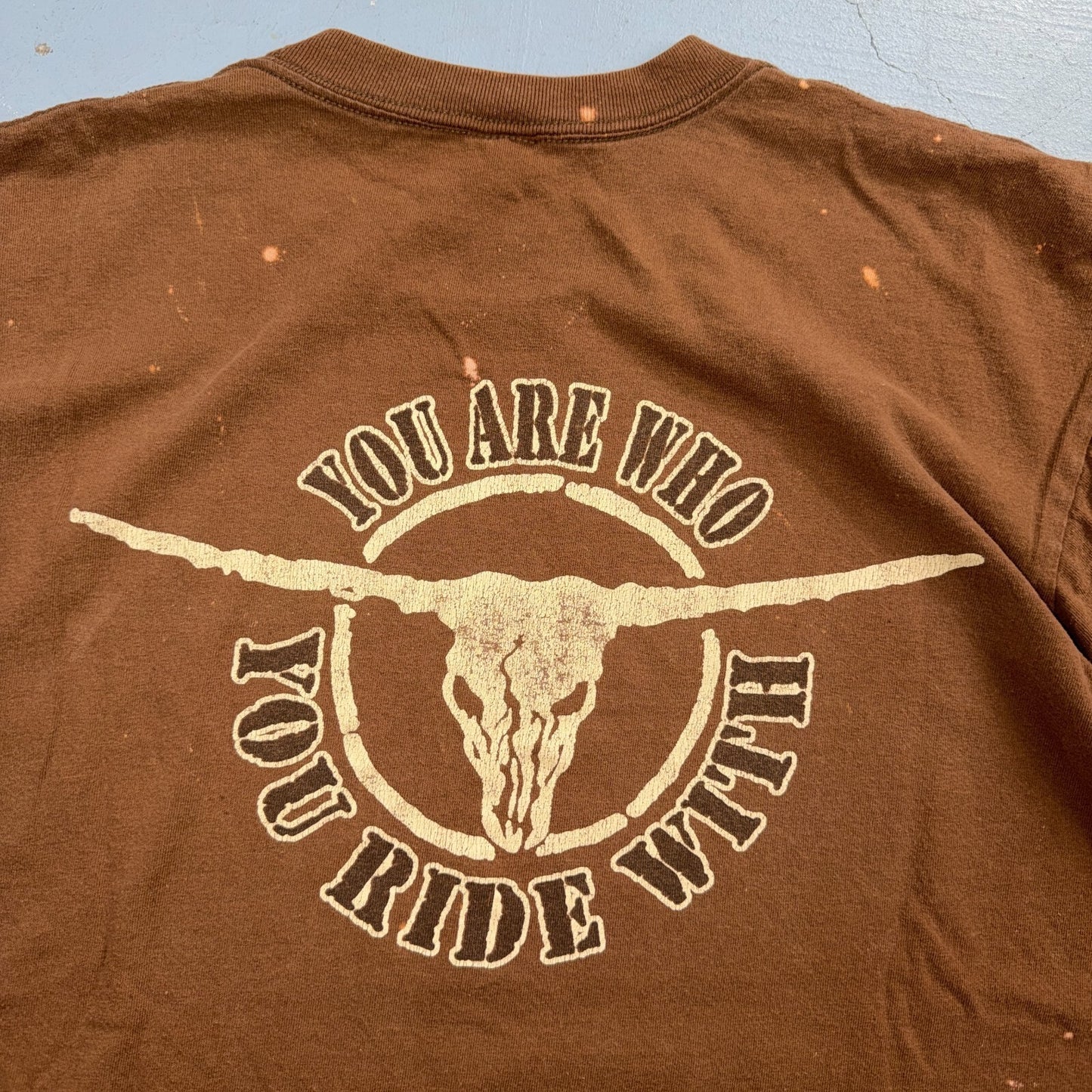 Brooks And Dunn Band 90s VTG T Shirt Brown You Are Who You Ride Country Music
