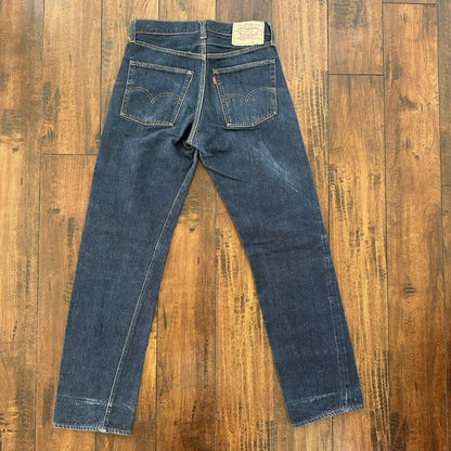 Levis 501 XX Big E True Vintage 60s Redline Selvedge Denim Jeans 1960s DARK BLUE
