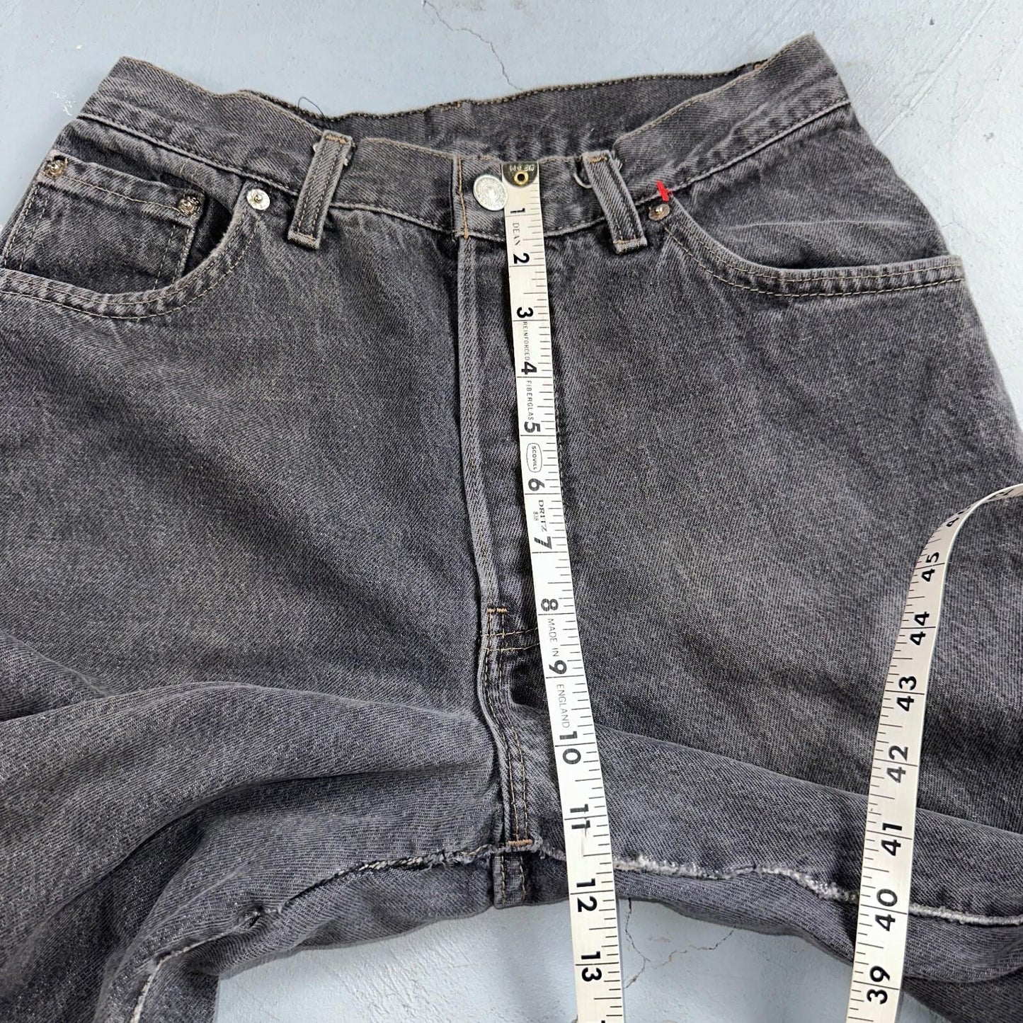 Levis 501 Vintage 80s USA XX Straight Leg Jeans Womens Faded Grey Wash Act 26x31