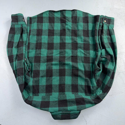 VTG Cabelas Shirt Mens M Buffalo Plaid Wool Blend Flannel Workwear Logger Green