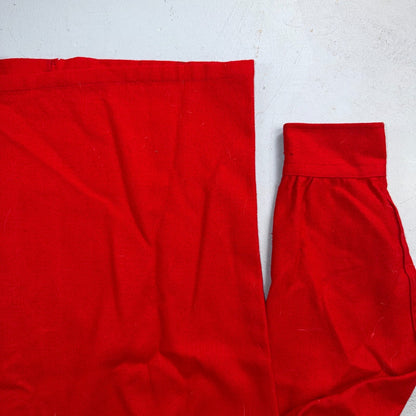 VTG 70s Pendleton Red Virgin Wool Board Shirt Loop Collar USA Men's L