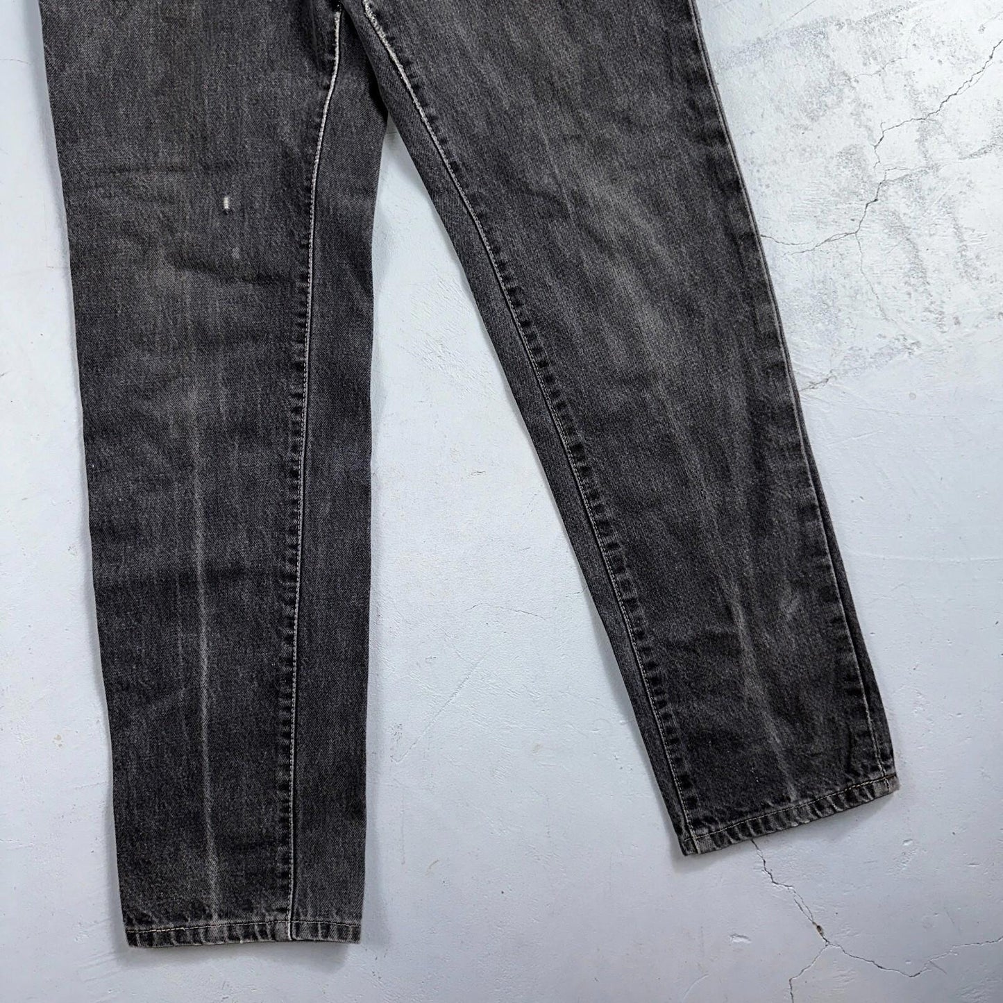 Levis 501 Vintage 80s USA XX Straight Leg Jeans Womens Faded Grey Wash Act 26x31