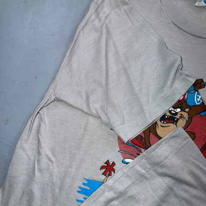 VTG 1986 Taz Tasmanian Devil HIT IT Single Stitch T-Shirt Sz XL Graphic Tee 80s