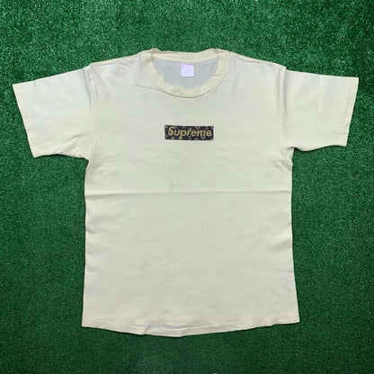 OG 2000 Supreme Louis Vuitton LV Monogram Box Logo T Shirt 100% Authentic VTG