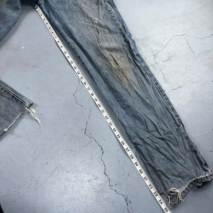 Levis 501 Vintage Y2K XX Straight Leg Jeans Blue Light Wash 35x34 Act 34x34