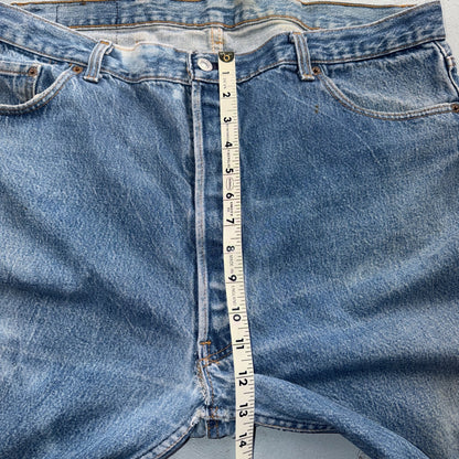 Levis 501 Vintage 80s USA XX Straight Leg Jeans Blue Light Wash 42x32 Act 40x31
