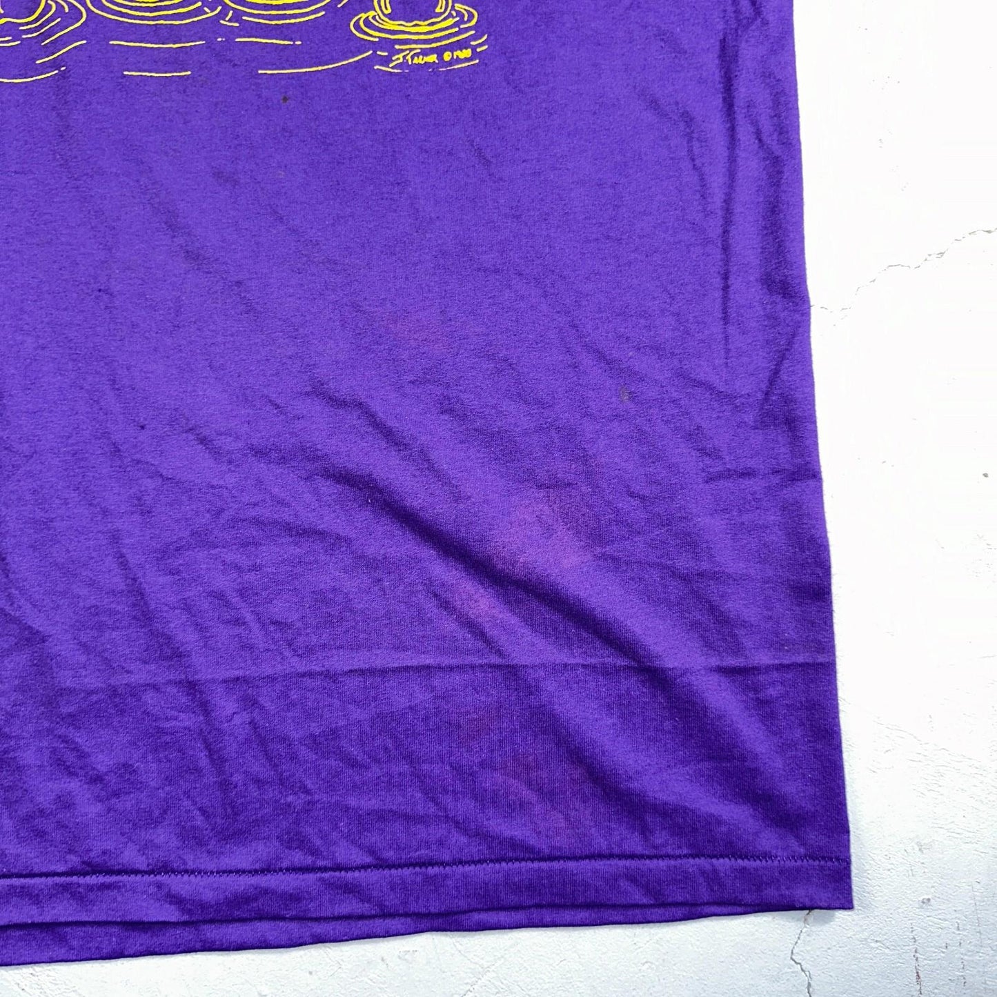 Hanes 80s Rubber Duck Purple Funny VTG T Shirt 1980s March Dimes Rap Oregon