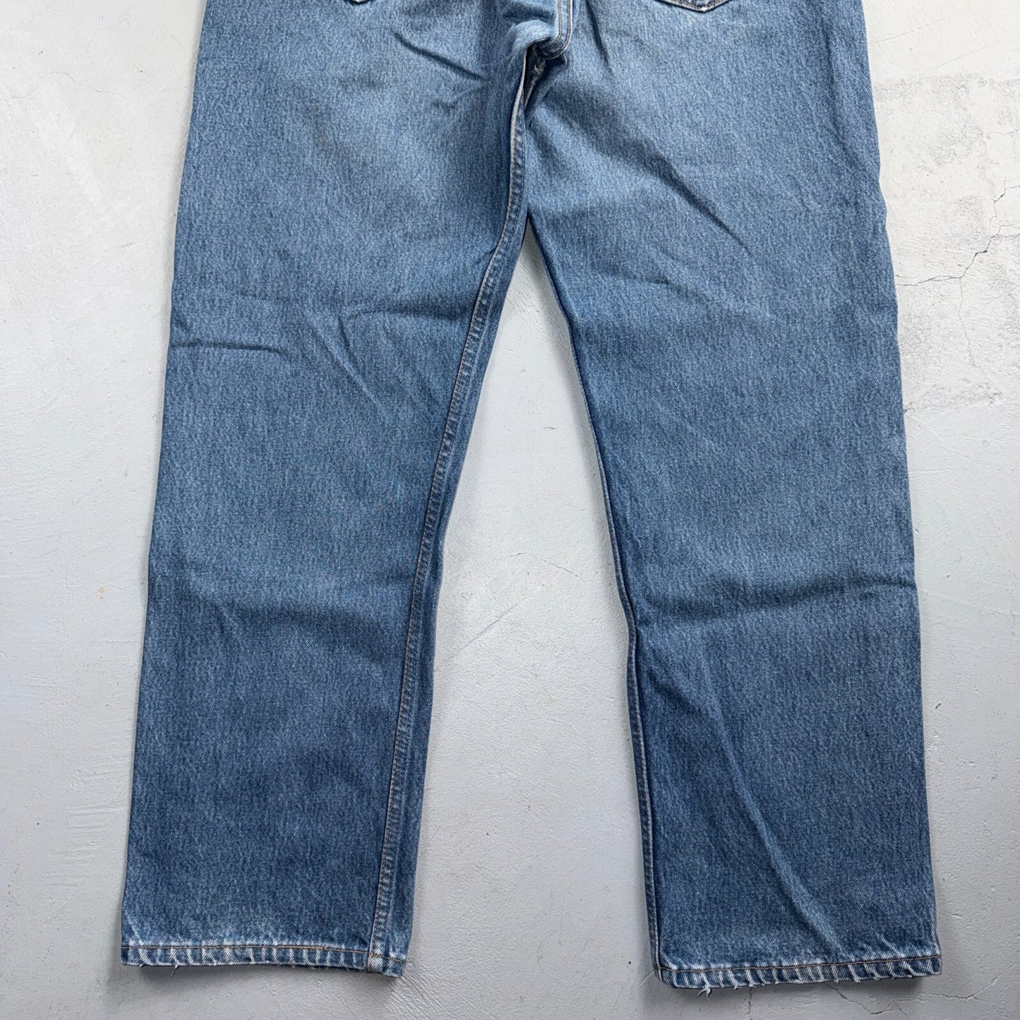 Levis 501 Vintage 90s USA XX Straight Leg Jeans Blue Light Wash 38x32 Act 35x28