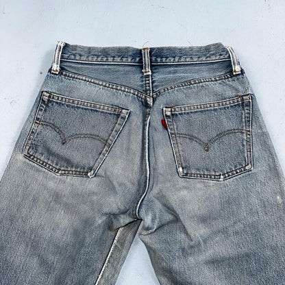 Levis 501 Vintage 80s Redline Selvedge USA XX Jeans Light Wash 30x36 Act 27x31