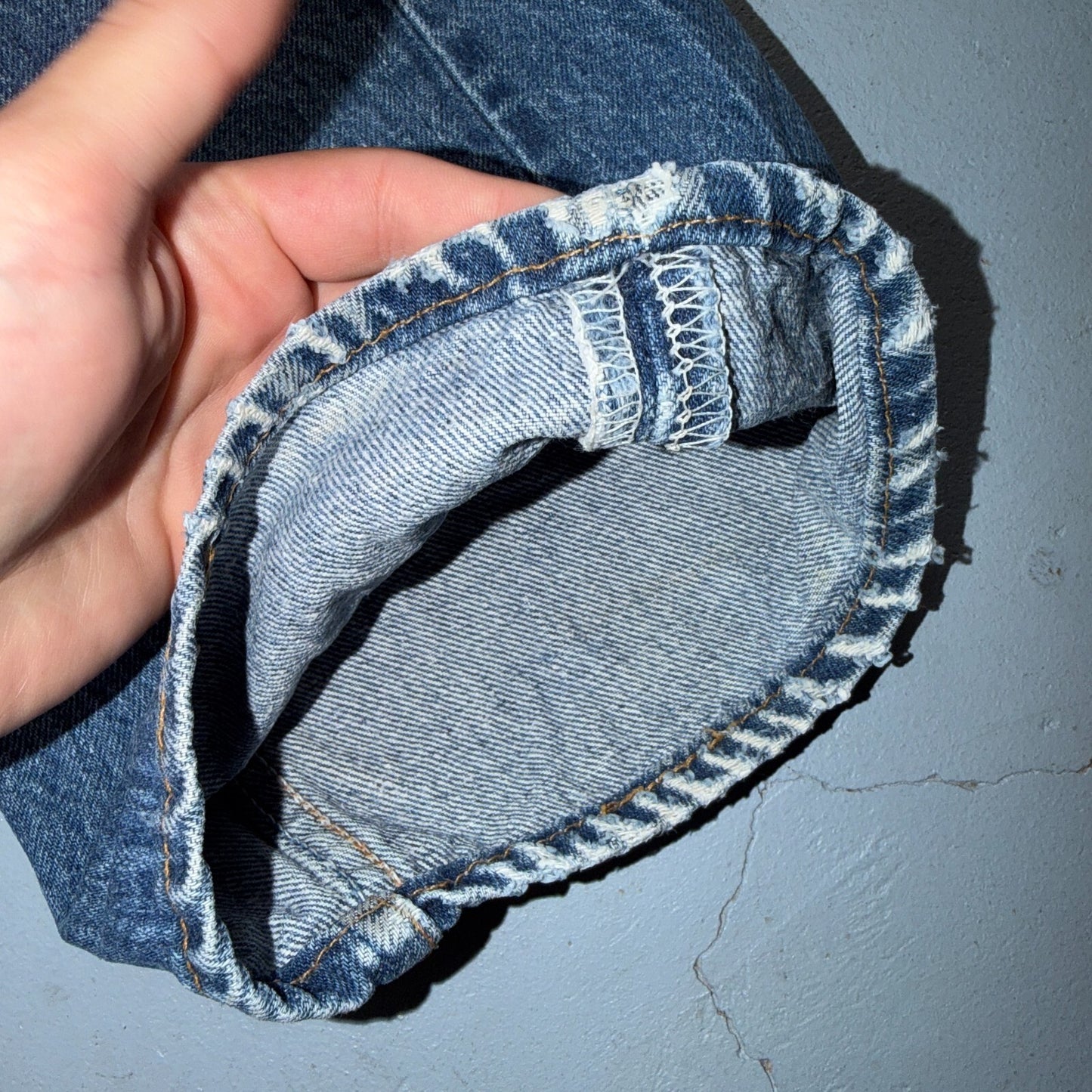 Levis 501 Vintage 90s USA XX Straight Leg Jeans Blue Light Wash 38x31 Act 36x28