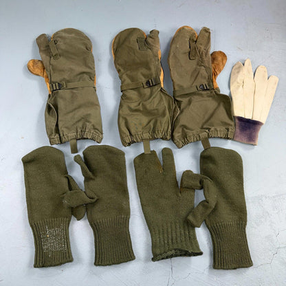 Mitten Shells Cold Weather Trigger Finger M-1951 Military Lot Collection Gloves