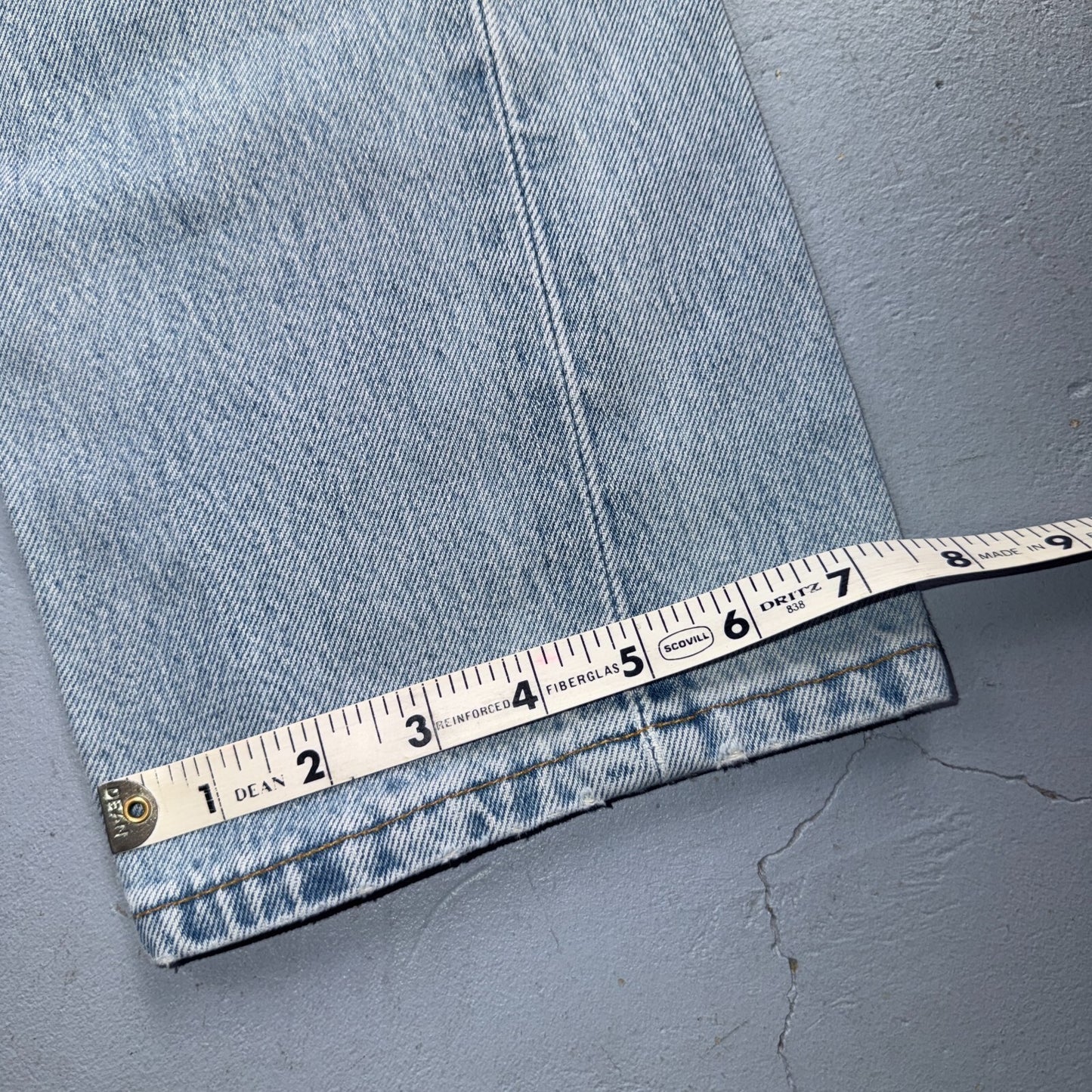 Levis 501 Vintage 90s USA XX Straight Leg Jeans Blue Light Wash 30x34 Act 29x32