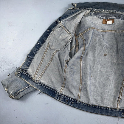 Levis VTG Denim Size 42 Type 3 III Trucker Jean Jacket Thrashed 1970s 70s Patch