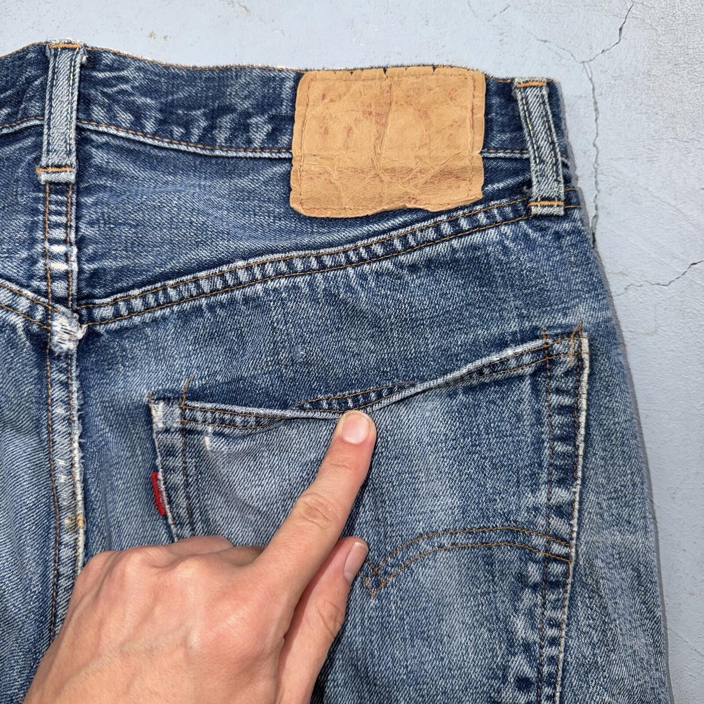 Levis 501 Big E Vintage 60s Redline Selvedge USA XX 1960s Jeans 66 Act 31x33