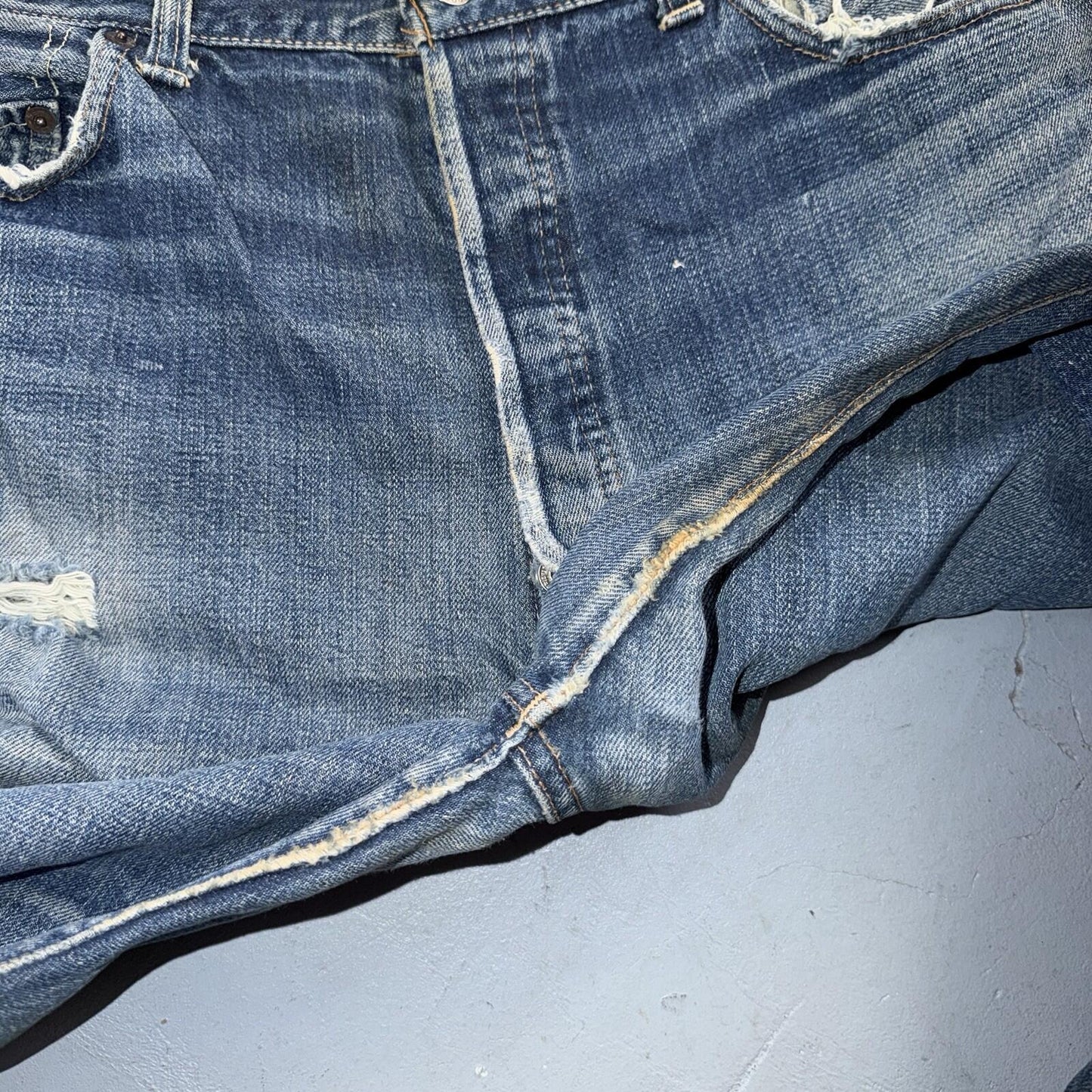 Levis 501 Big E Vintage 60s Redline Selvedge USA XX 1960s Jeans 66 Act 36x26
