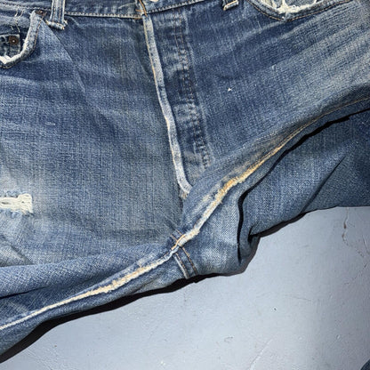 Levis 501 Big E Vintage 60s Redline Selvedge USA XX 1960s Jeans 66 Act 36x26