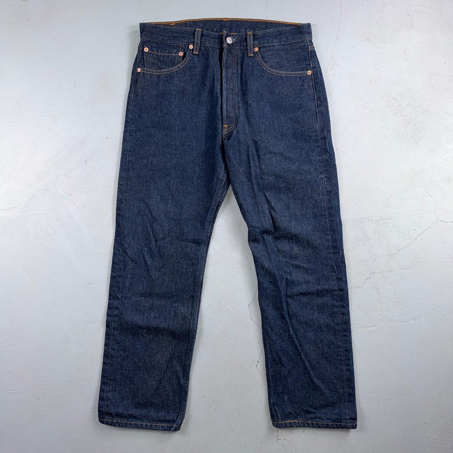 Levis 501 Vintage Y2K 90s XX Straight Leg Jeans Blue Dark Wash 33x30 Act 32x27