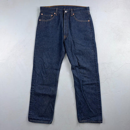 Levis 501 Vintage Y2K 90s XX Straight Leg Jeans Blue Dark Wash 33x30 Act 32x27