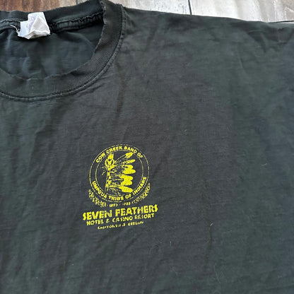 Y2K 2000 VTG T Shirt Classic Cars Driving Old Nascar Antique Black Faded 2XL