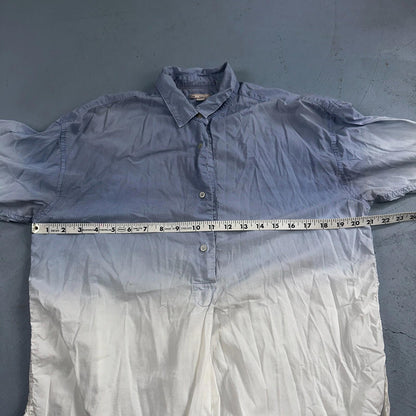 Gap Shirt Womens Size S Blue Striped Short Sleeve Button Up Designed Crafted