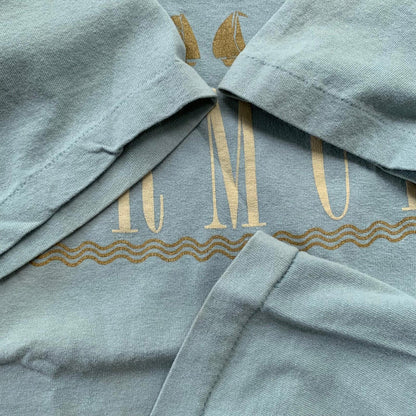 Bermuda Triangle Vintage T Shirt Creepy Nirvana Grunge Rap Green Sail Boat Cool