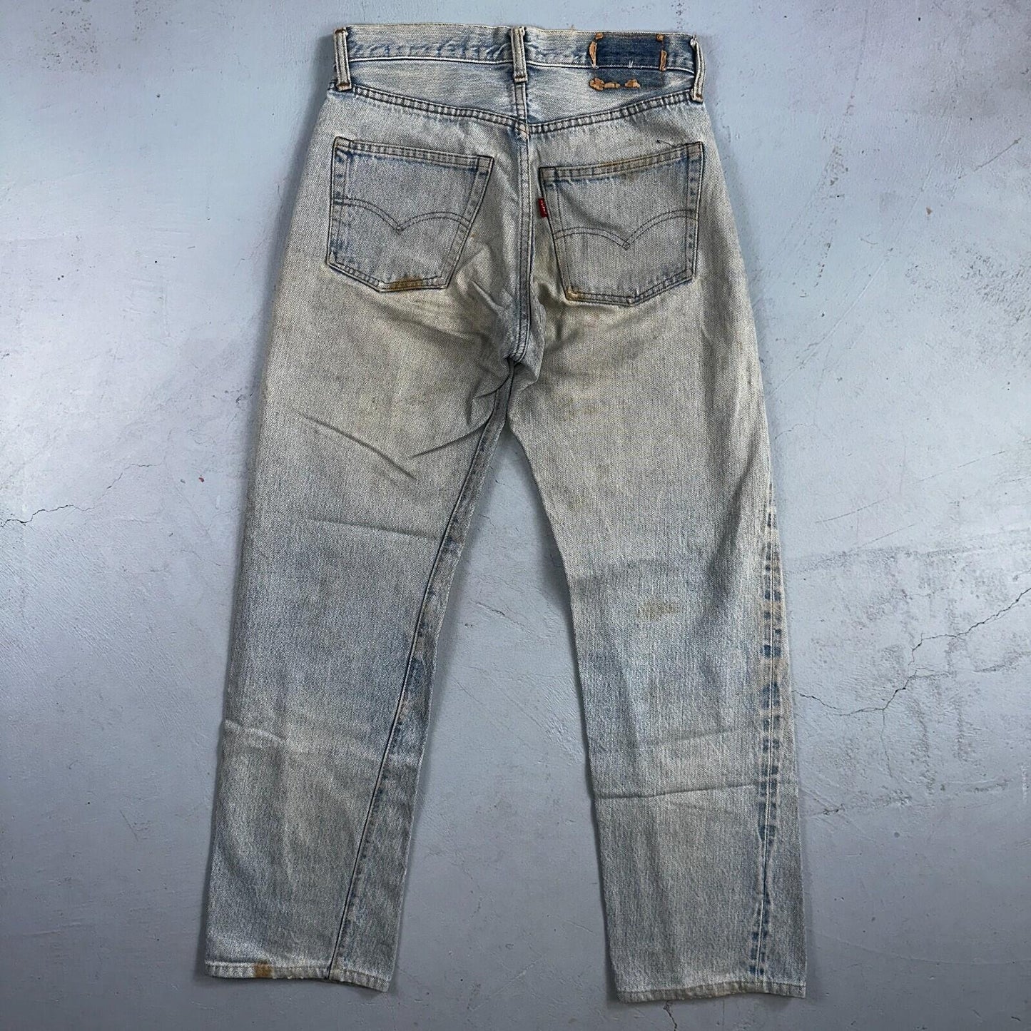 Levis 501 Vintage 80s Redline Selvedge USA XX Jeans Light Wash 1980s Act 28x29